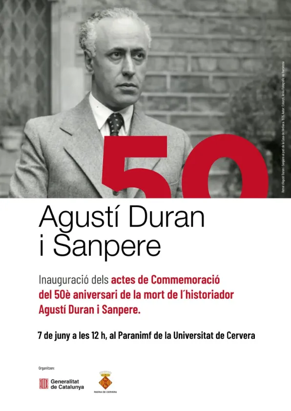 Acte inaugural de l’Any Duran i Sanpere