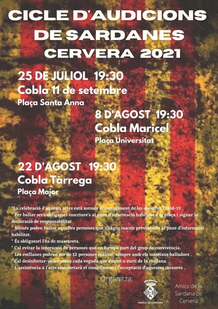 Audicipns de sardanes Cervera 2021