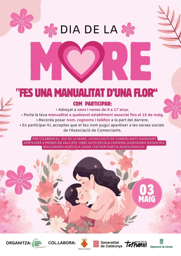 Campanya «Dia de la Mare»- fes una manualitat d’una flor