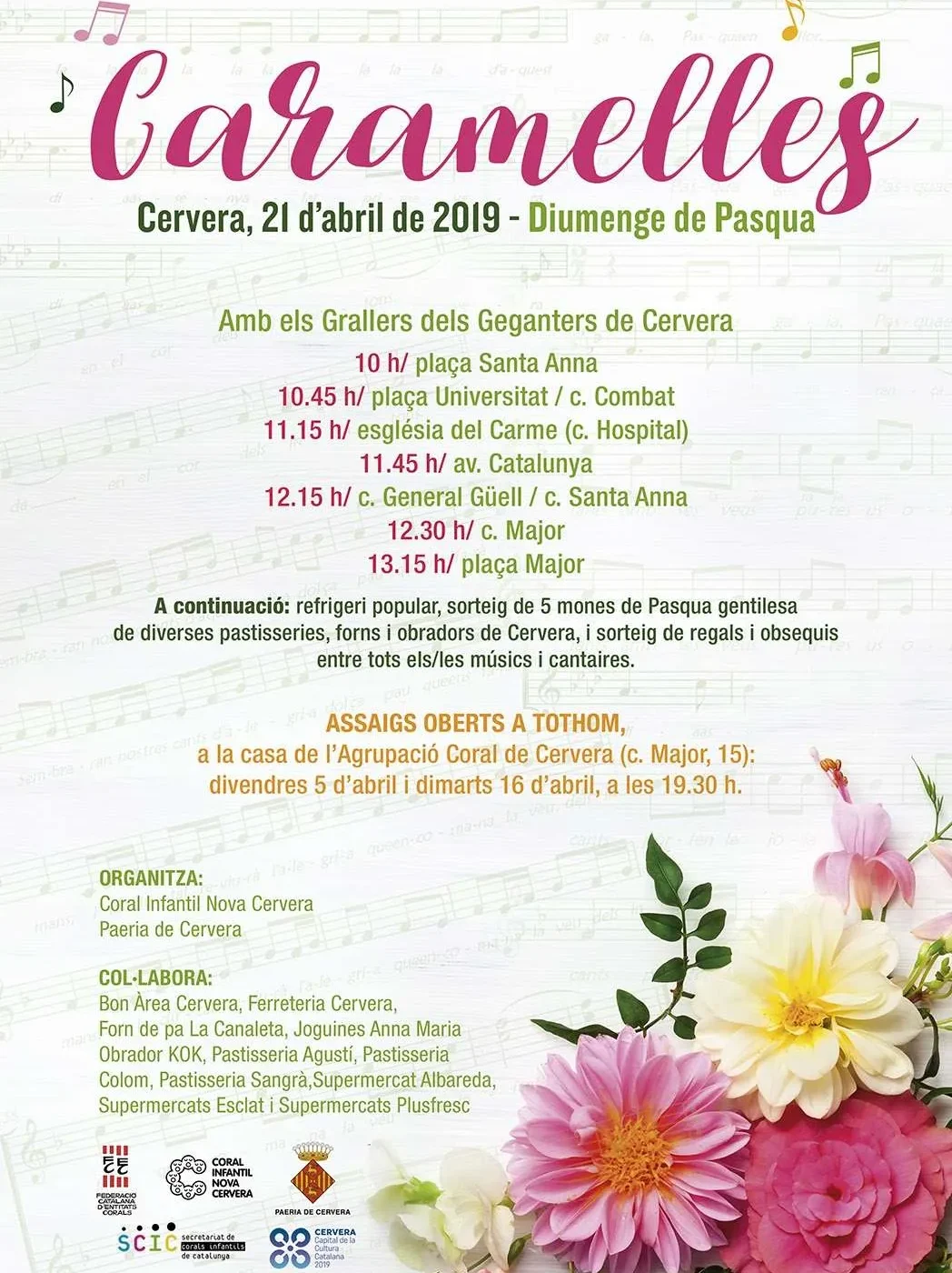 Caramelles Cervera 2019