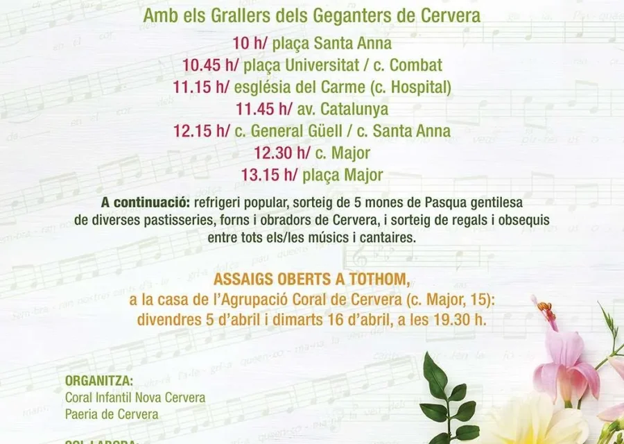Caramelles Cervera 2019
