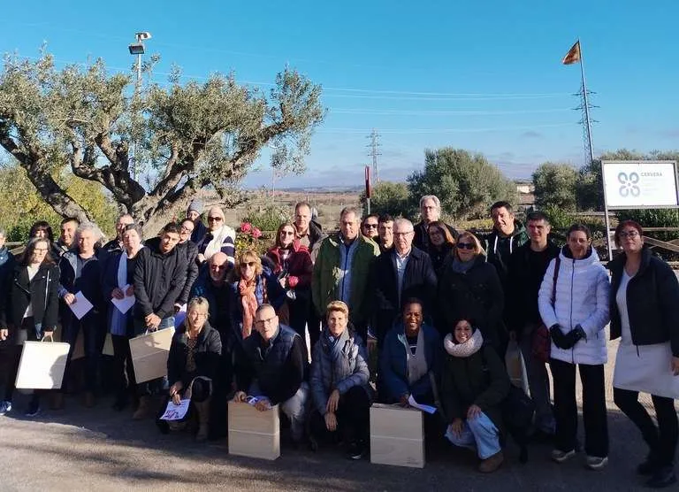 Cervera rep els visitants de la campanya “Compra i descobreix Catalunya”