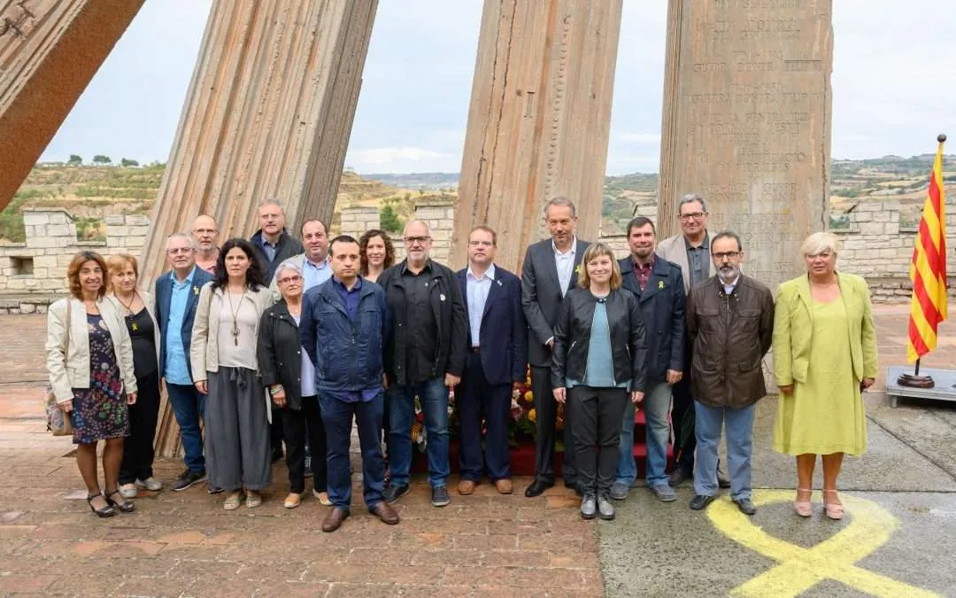 Commemoració de la Diada al Monument de la Generalitat