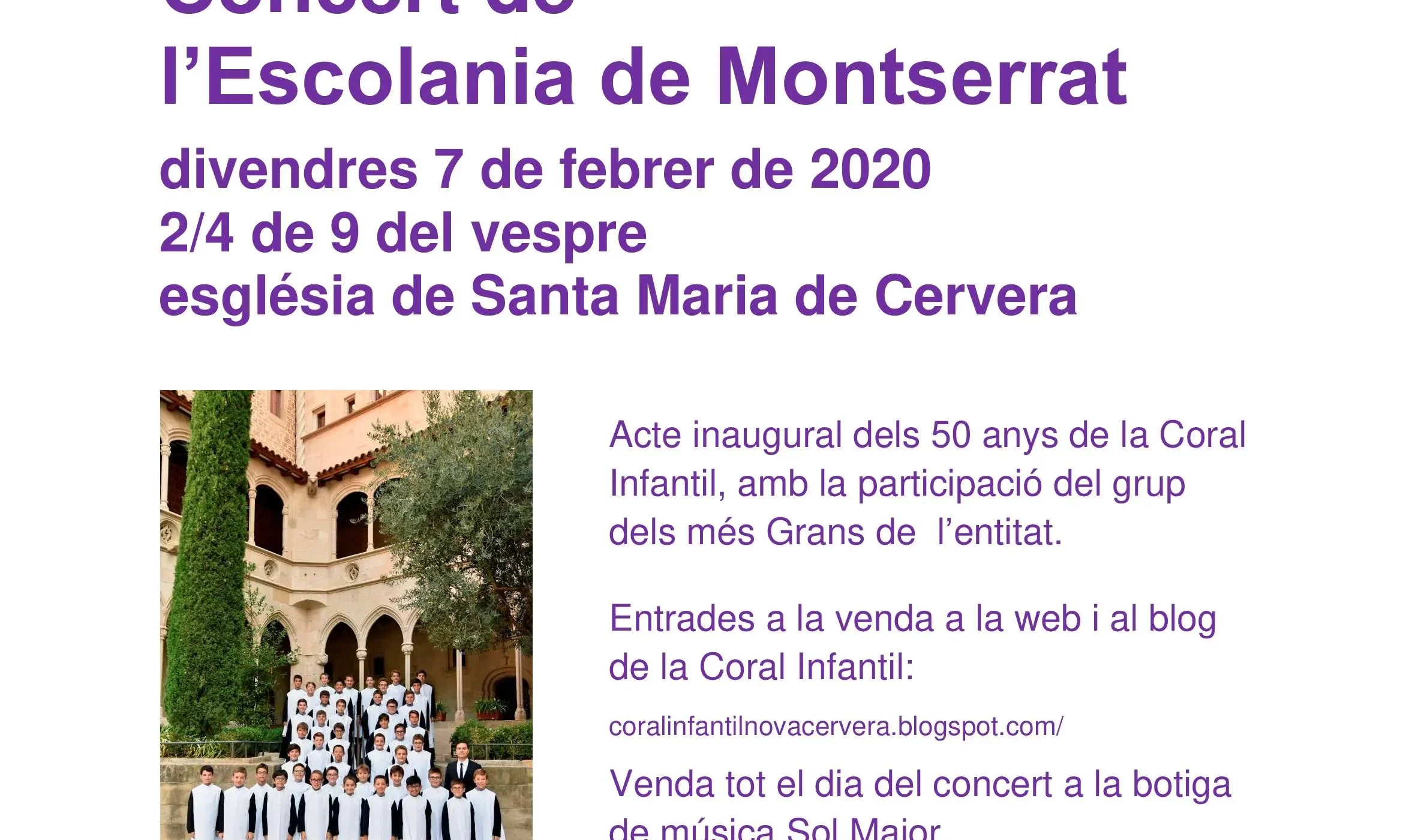 Concert de l’Escolania de Montserrat