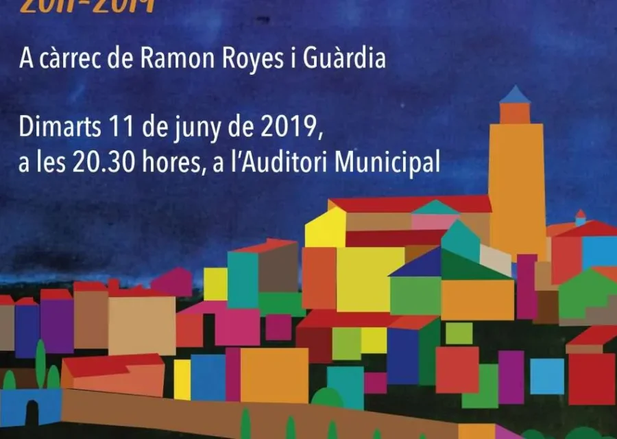 El paer en cap en funcions, Ramon Royes, retrà comptes a la ciutadania de les actuacions de l’Equip de Govern Municipal entre els anys 2011 a 2019, en un acte públic a l’Auditori Municipal el dimarts 11 de juny.
