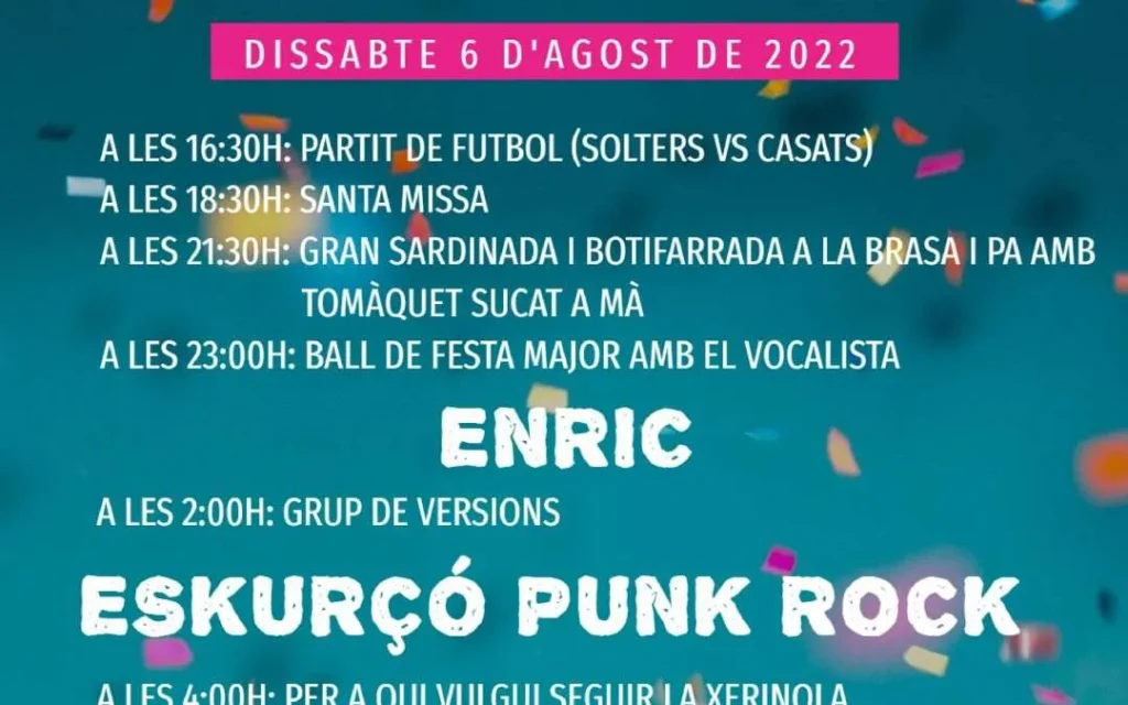 Festa Major de Vergós