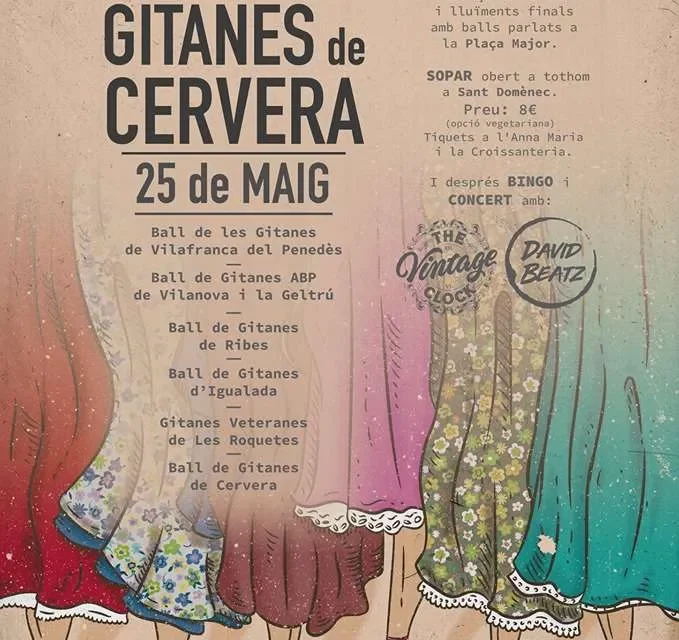 Festa del 5è aniversari del Ball de Gitanes de Cervera