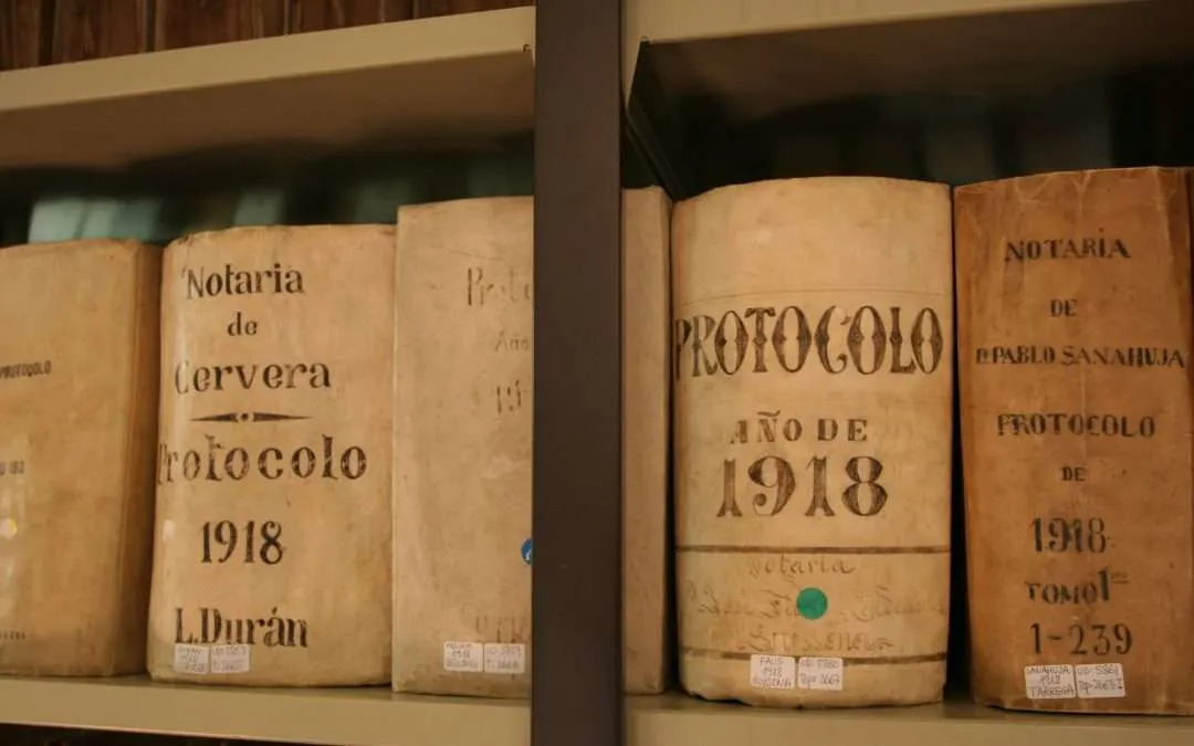 Ingrés dels protocols notarials de 1918 a l’ACSG