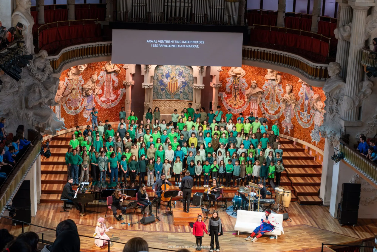 La Coral Infantil Nova Cervera actua al Palau de la Música Catalana