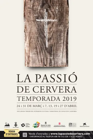 La Passió de Cervera inicia temporada el diumenge 24 de març amb una immillorable estrena plena de canvis