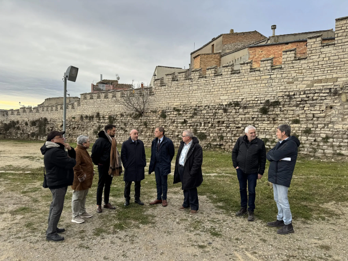 Cervera restaurarà un tram de 317 metres de muralla a la zona de la Barbacana