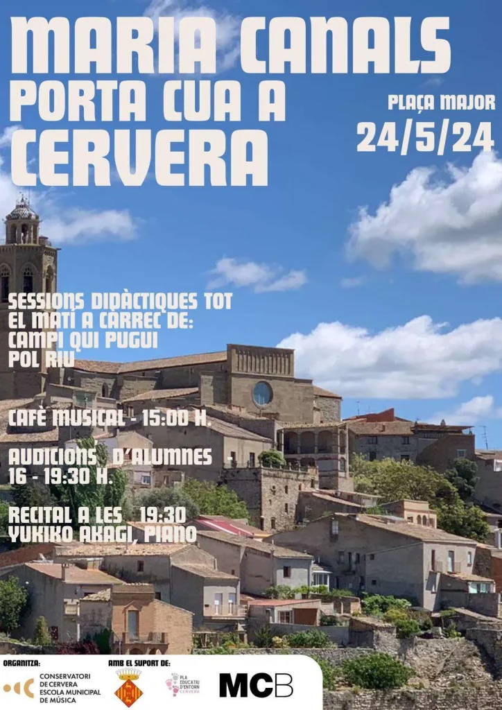 Maria Canals Porta cua a Cervera
