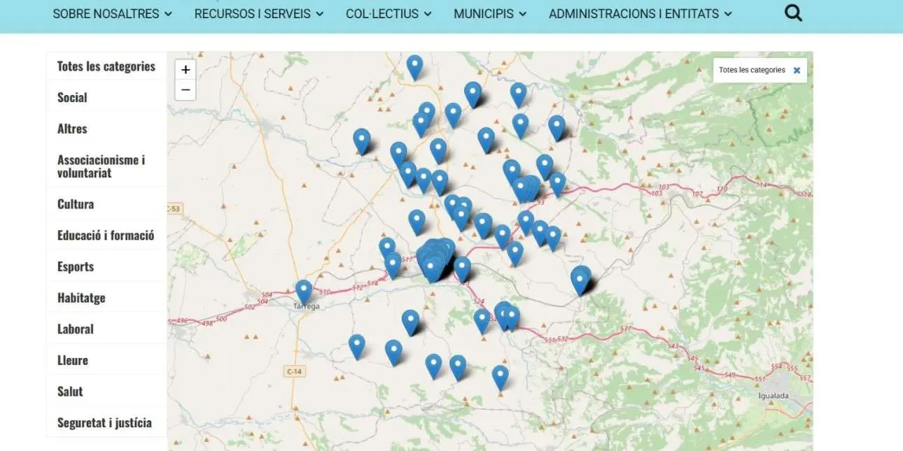 Nou Mapa Comunitari de la Segarra al servei de la ciutadania