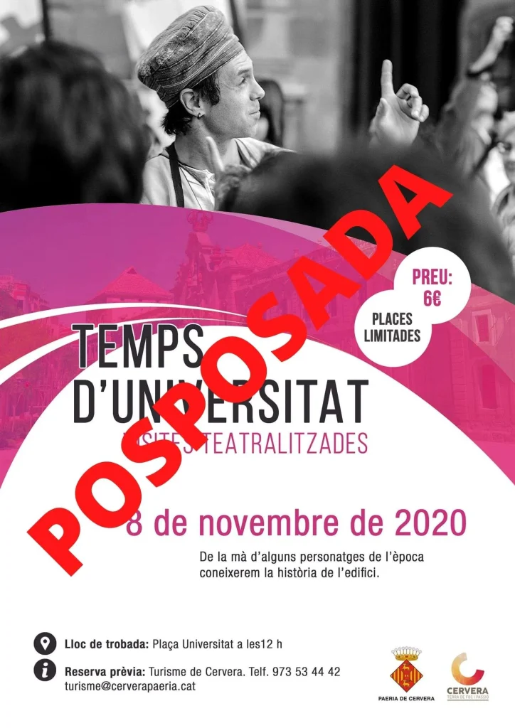 Visita teatralitzada «Temps d’Universitat»