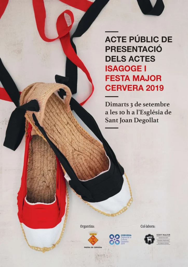 Presentació dels actes ISAGOGE i FESTA MAJOR CERVERA 2019