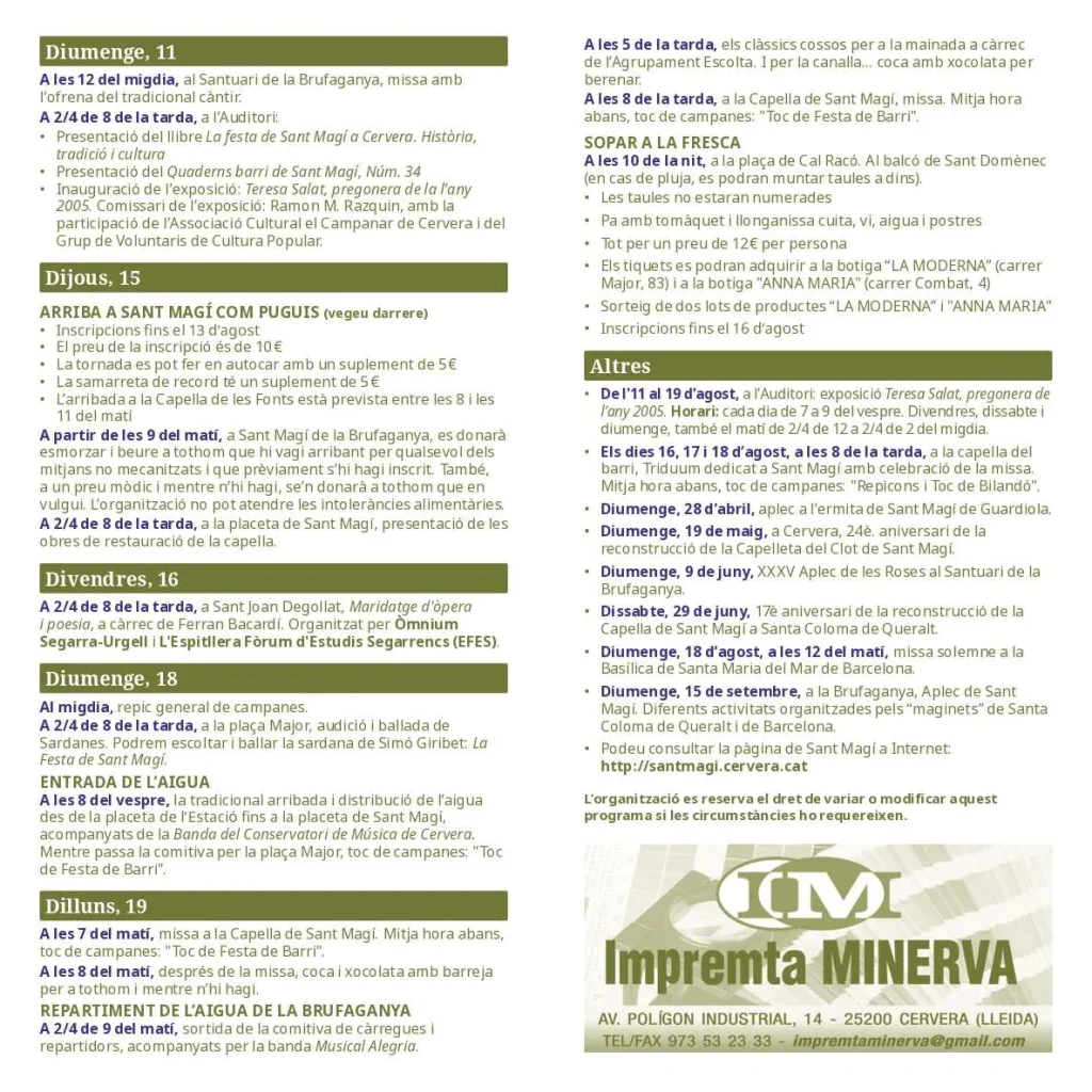 Sant Magí 2024