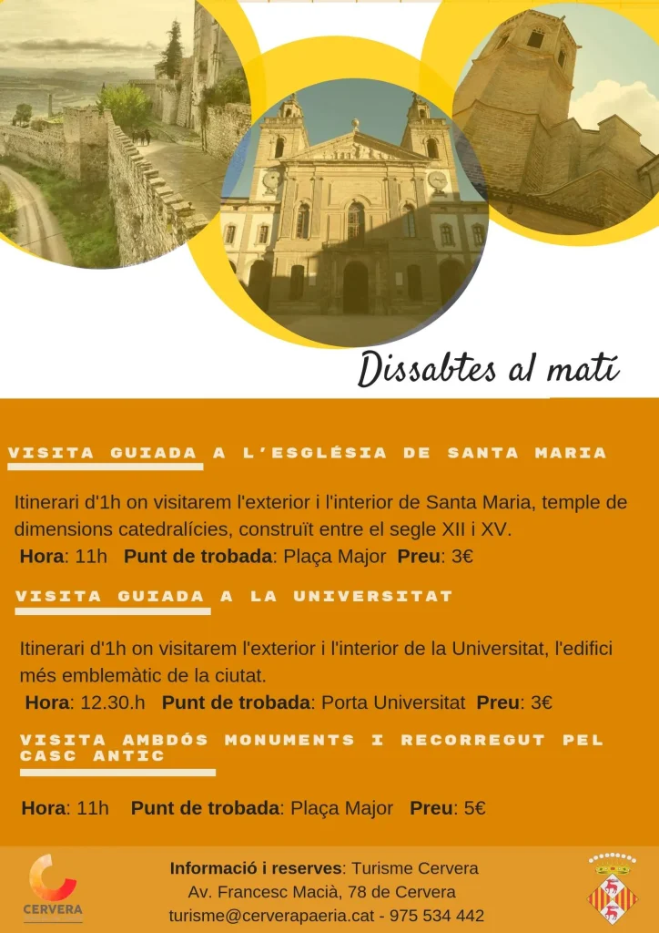 Visites Guiades als Monuments de Cervera