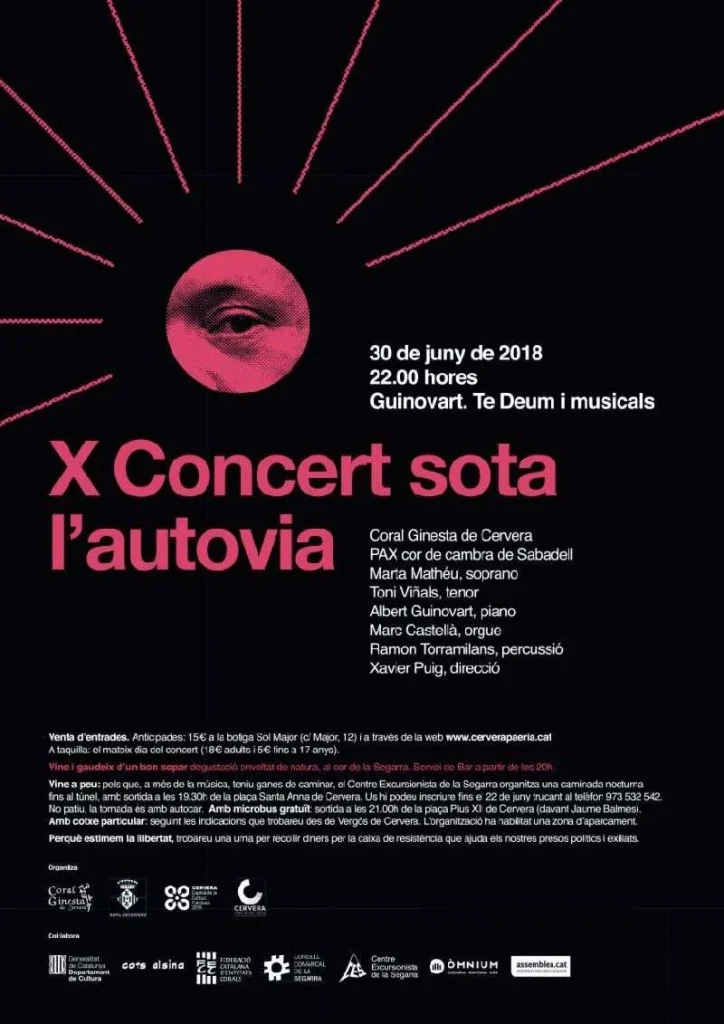 X Concert sota l’autovia