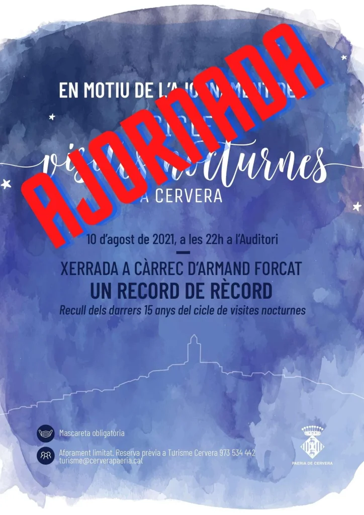 Xerrada cicle de visites nocturnes – AJORNADA-