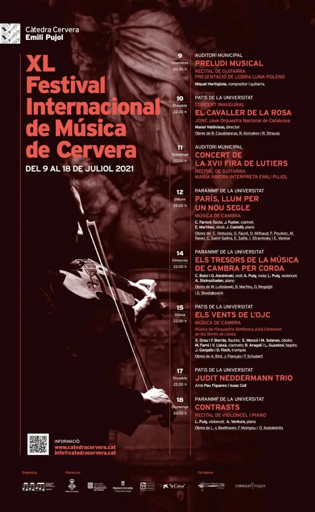 XL Festival Internacional de Música de Cervera
