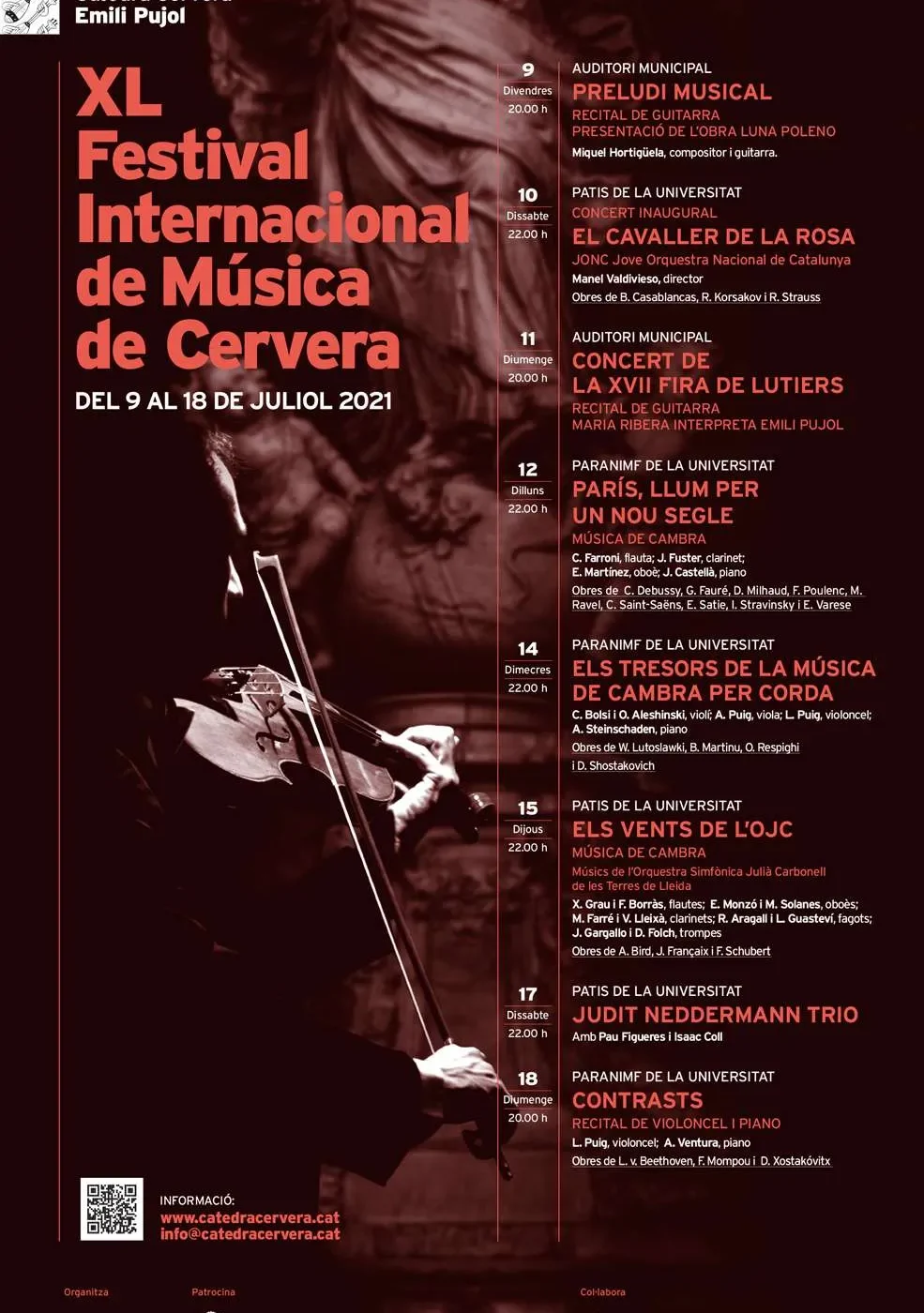 XL Festival Internacional de Música de Cervera