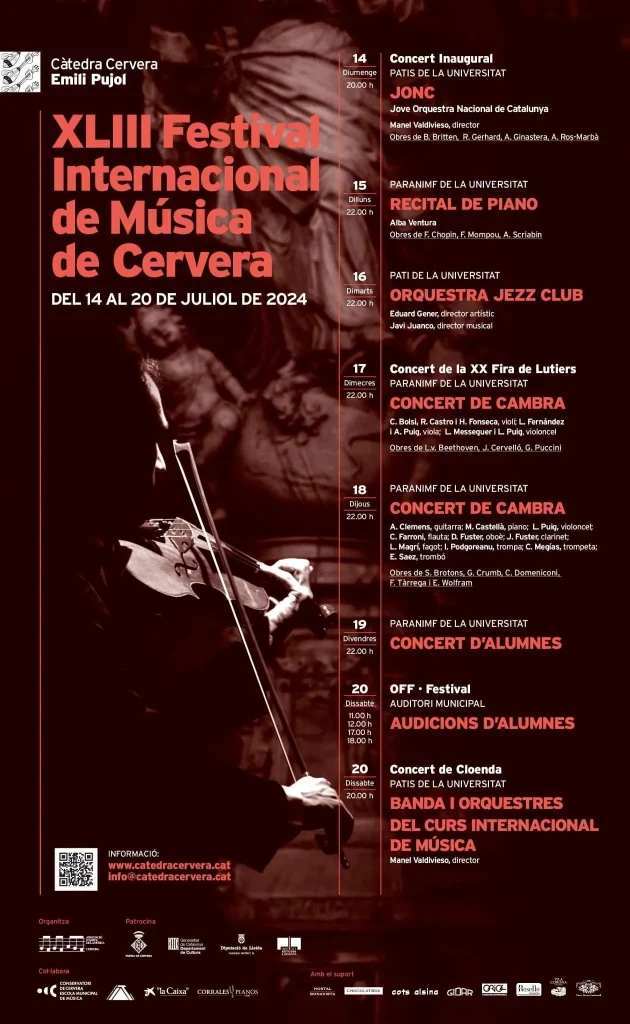 XLIII Festival Internacional de Música de Cervera
