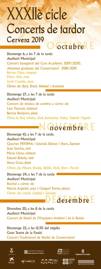 XXXIIè Cicle de concerts de tardor