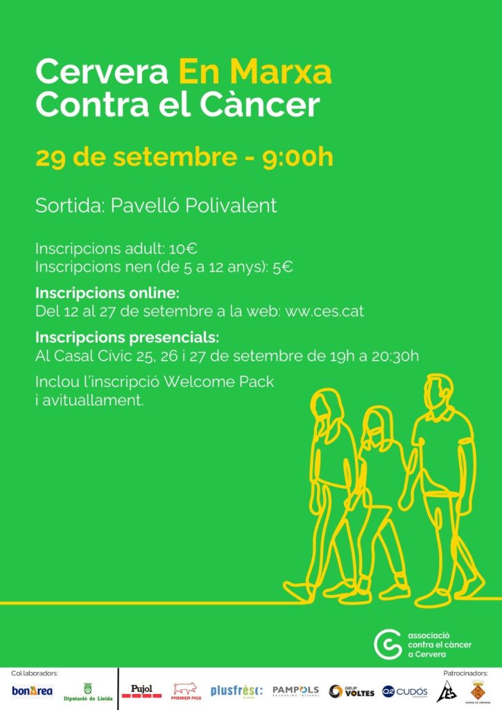 Caminada Cervera en marxa contra el càncer