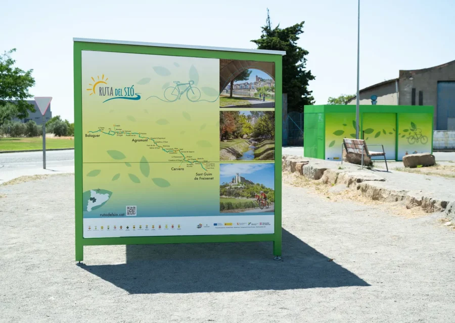 Cervera habilita dos infraestructures que milloren els serveis de la ruta cicloturística de la vall del Sió
