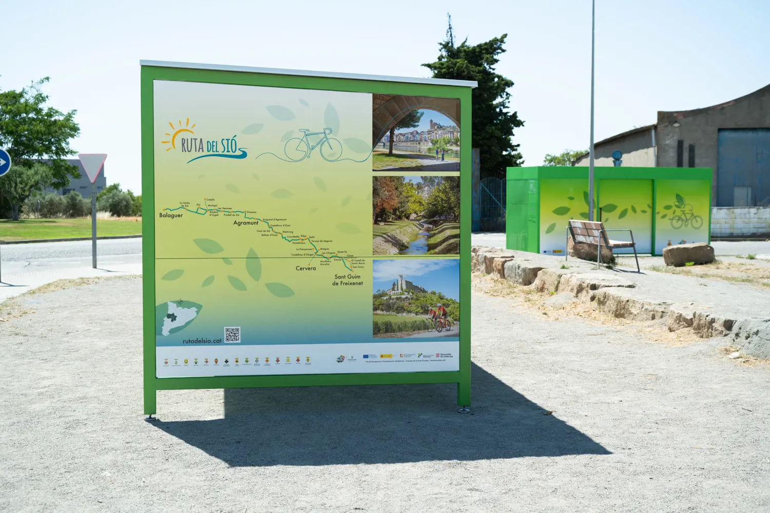 Cervera habilita dos infraestructures que milloren els serveis de la ruta cicloturística de la vall del Sió