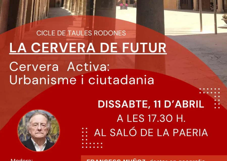 Cervera inaugura un cicle de taules rodones del Mil·lenari amb una primera sessió dedicada a l’urbanisme