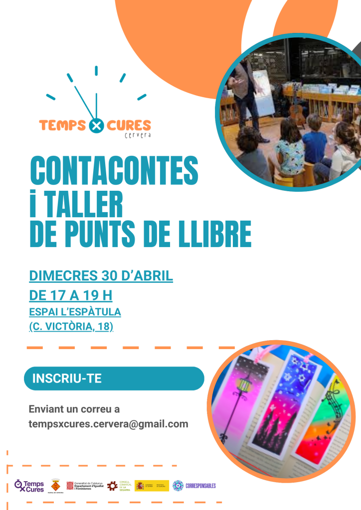 Contacontes i taller de punts de llibre