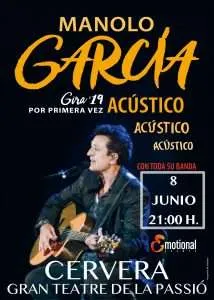 Concert acústic de Manolo García a Cervera