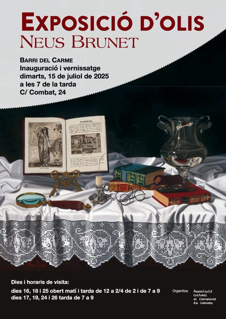 Inauguració de l’exposició d’olis de Neus Brunet