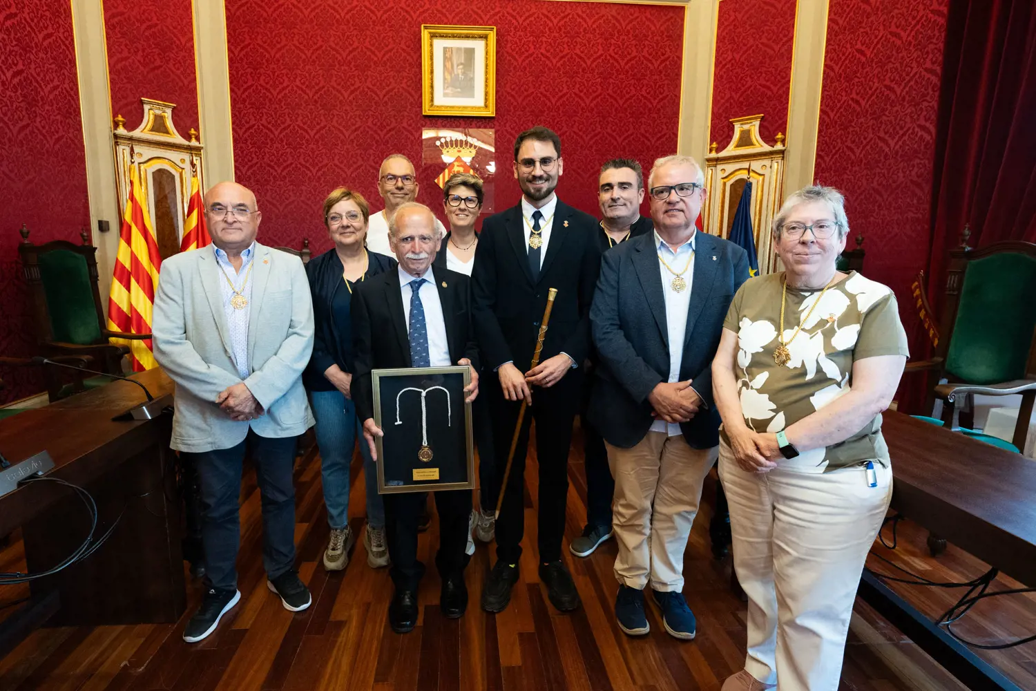 La Paeria de Cervera lliura la medalla de la ciutat a l’activista cultural Joan Castellà Pifarré