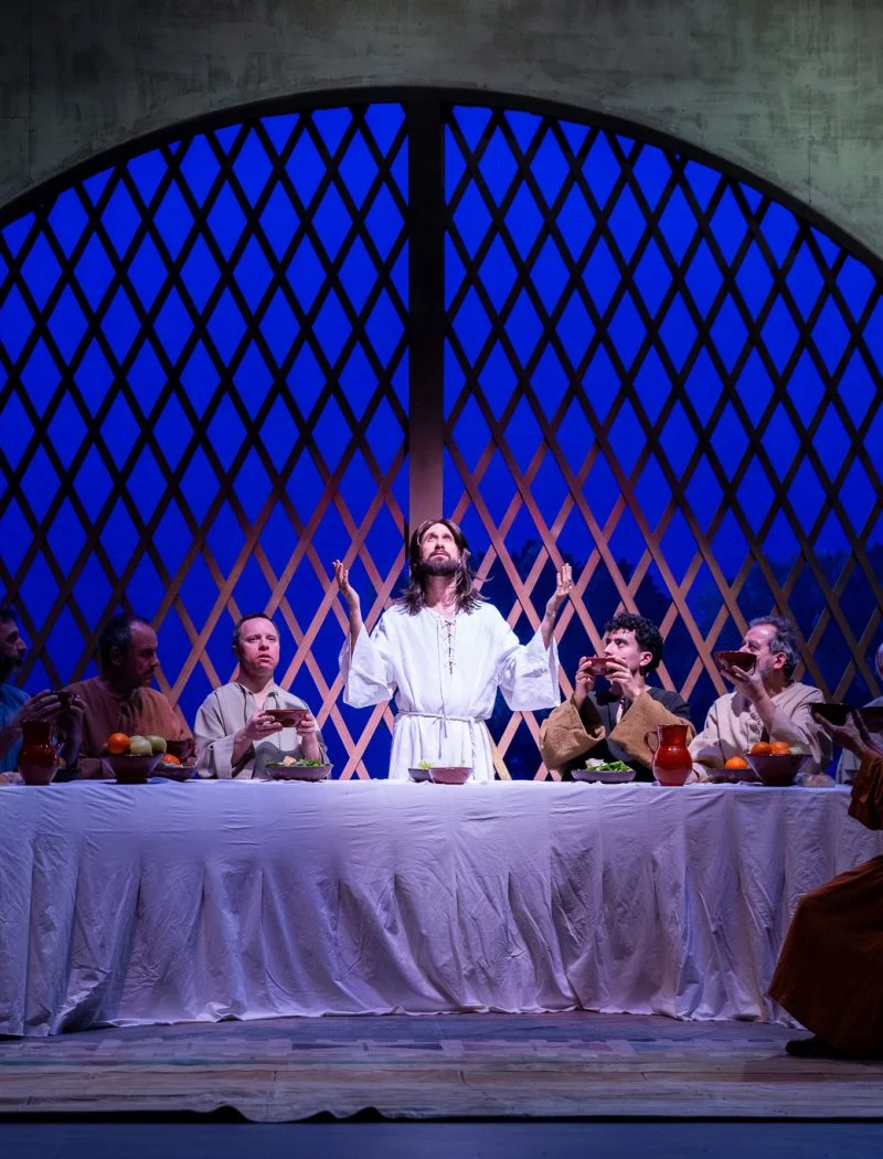Escena del Sant Sopar a La Passió de Cervera.